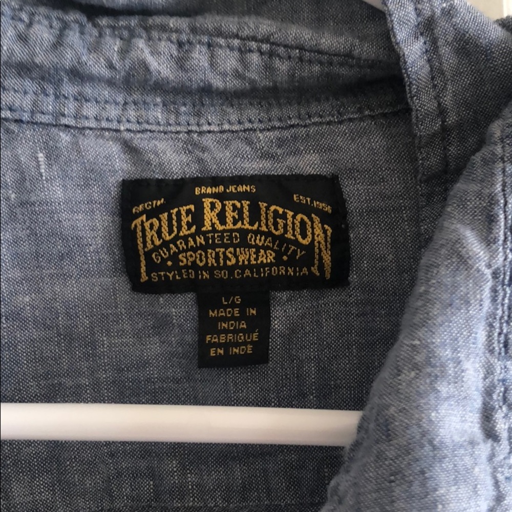 True Religion Linen button up